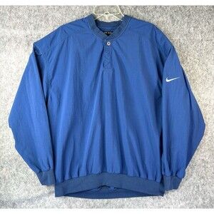 Nike Golf Jacket Men's XL Blue Sport Cover Up Quarter Button Pullover